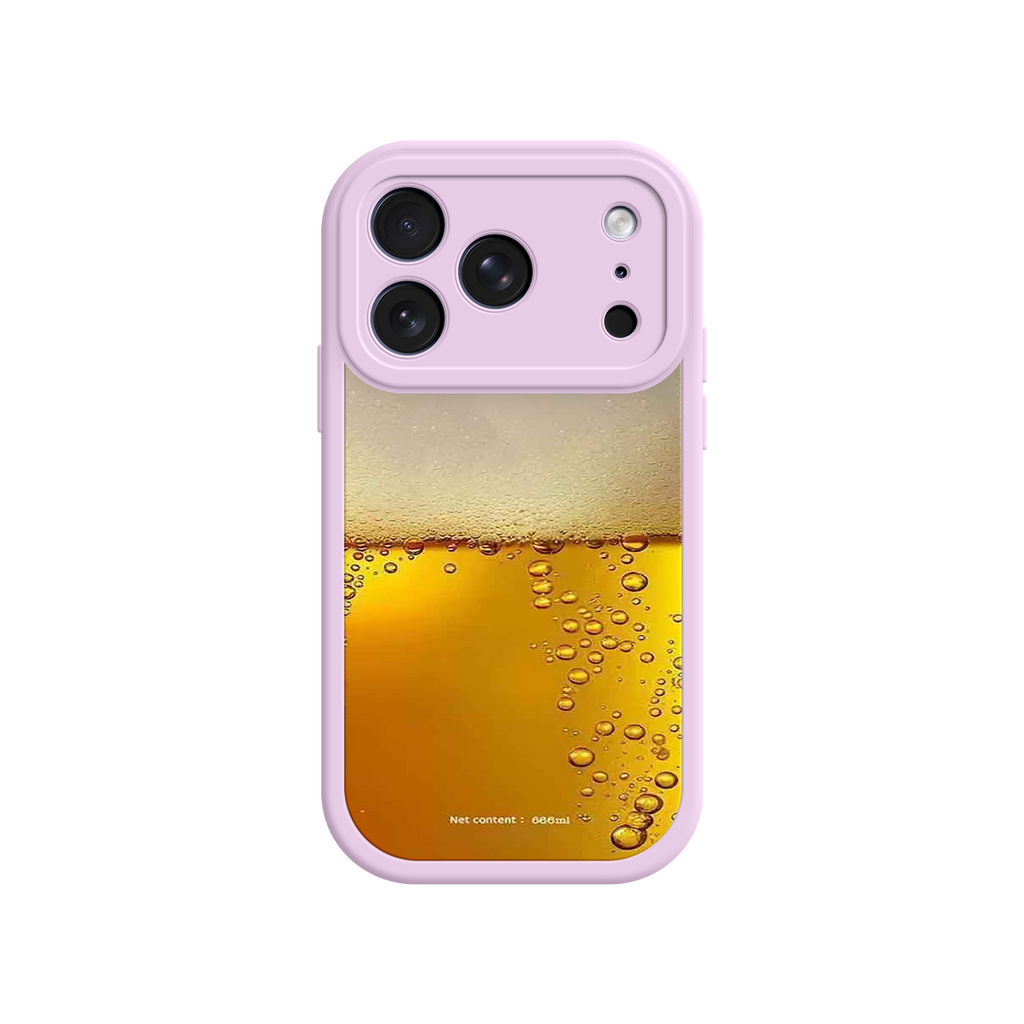 Funny Beer Glass Phone Case – Realistic Foam Design, Novelty Gift for Beer Lovers