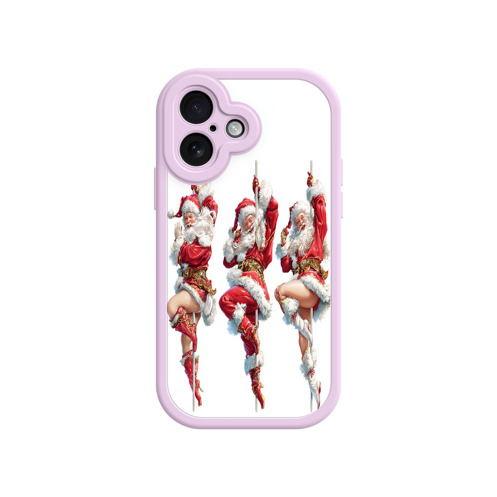 Santa dancer iPhone case with classic Christmas vibe