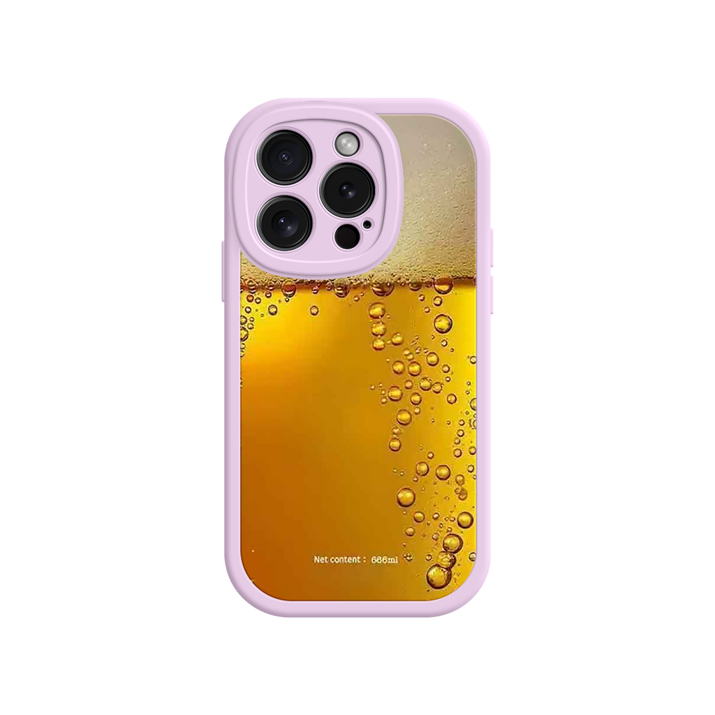 Funny Beer Glass Phone Case – Realistic Foam Design, Novelty Gift for Beer Lovers