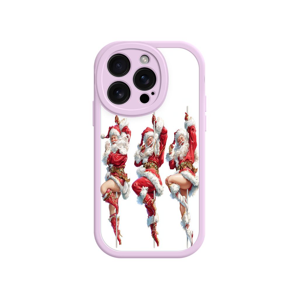 Artistic iPhone case with holiday-themed performers