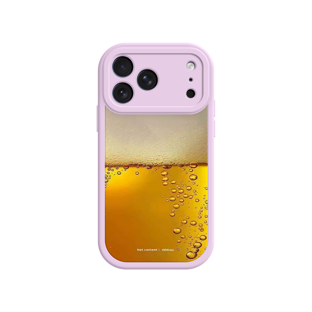 Funny Beer Glass Phone Case – Realistic Foam Design, Novelty Gift for Beer Lovers