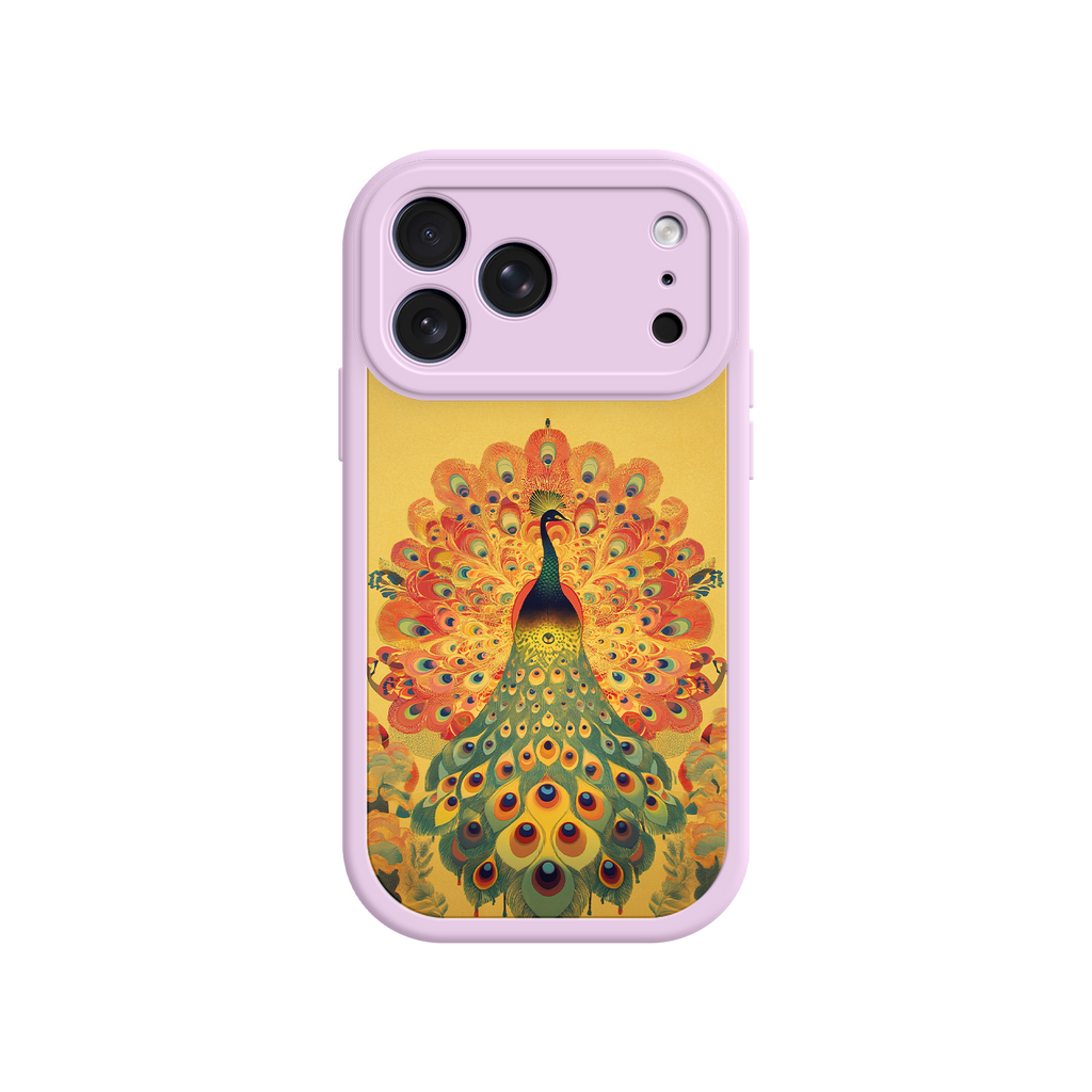 Peacock iPhone Case – Artistic Bird Design with Vibrant Feathers & Boho Style