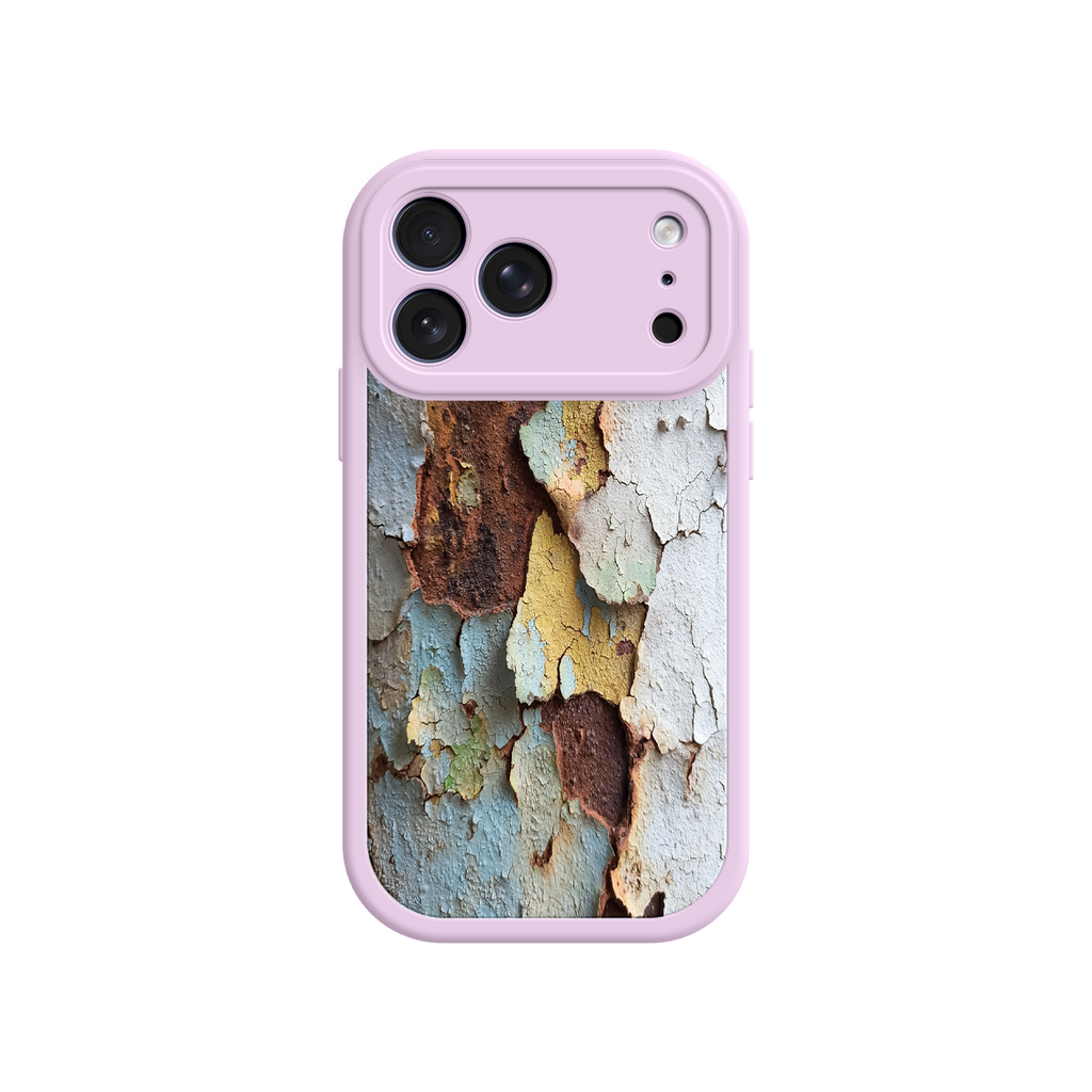 Artistic phone case with global vintage aesthetic