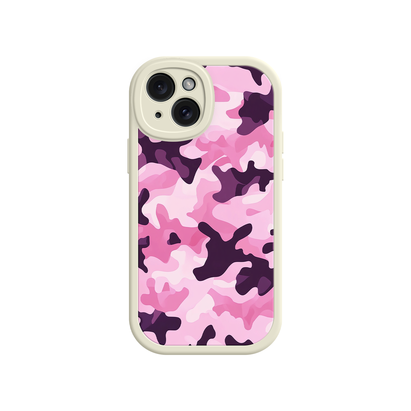 Pink Camo iPhone 17 Case – Camouflage, Feminine Style, Protective Phone Cover