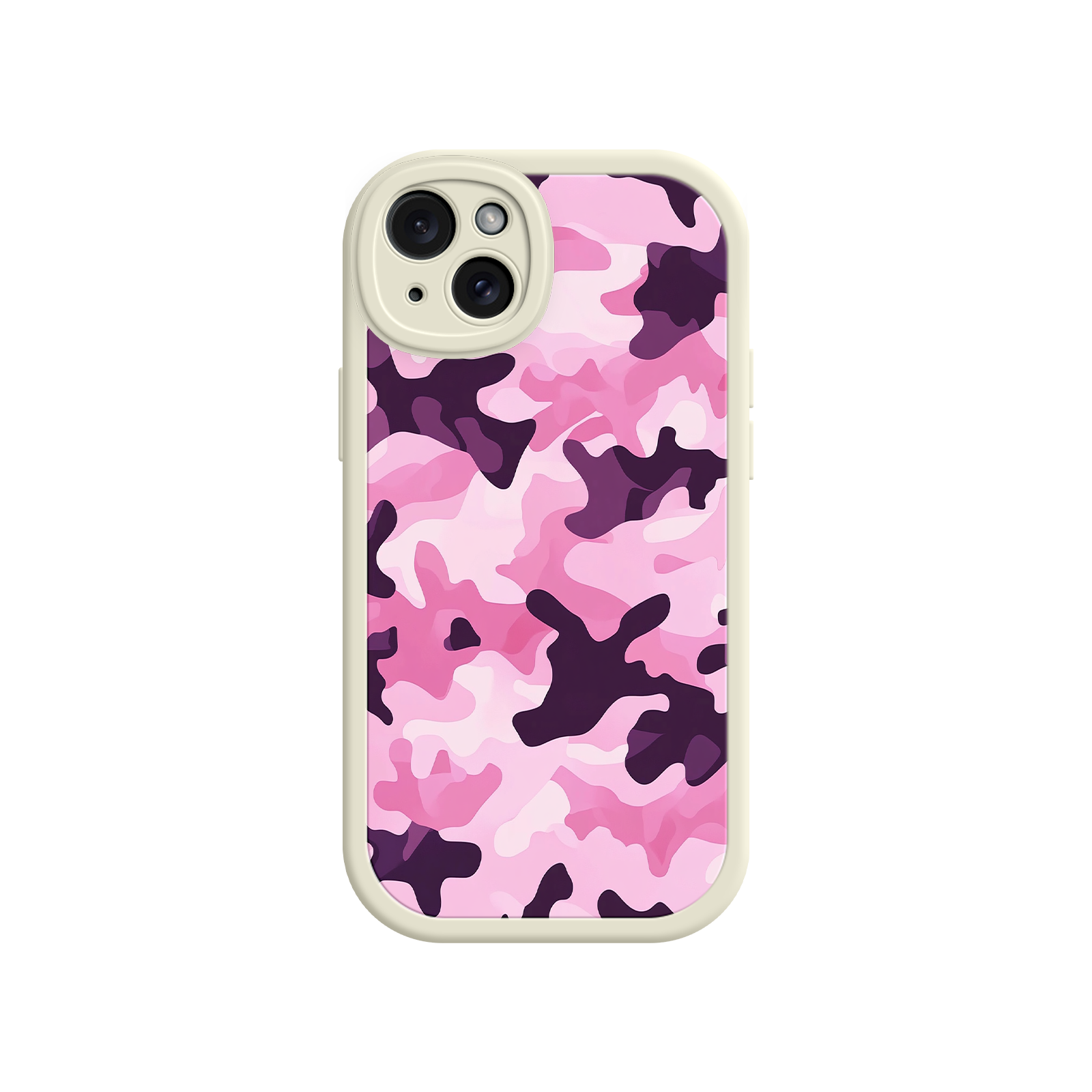 Pink Camo iPhone 17 Case – Camouflage, Feminine Style, Protective Phone Cover