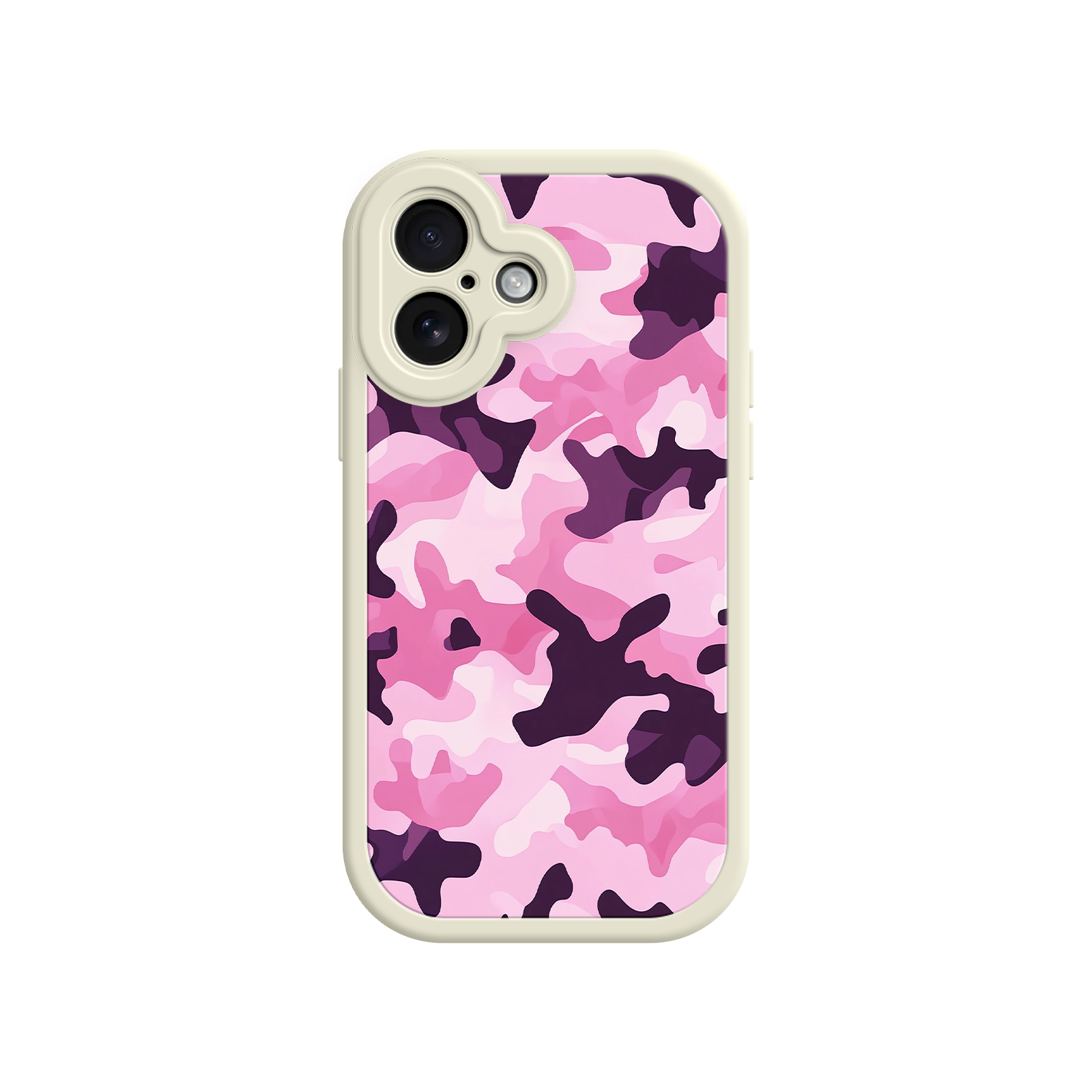 Pink Camo iPhone 17 Case – Camouflage, Feminine Style, Protective Phone Cover