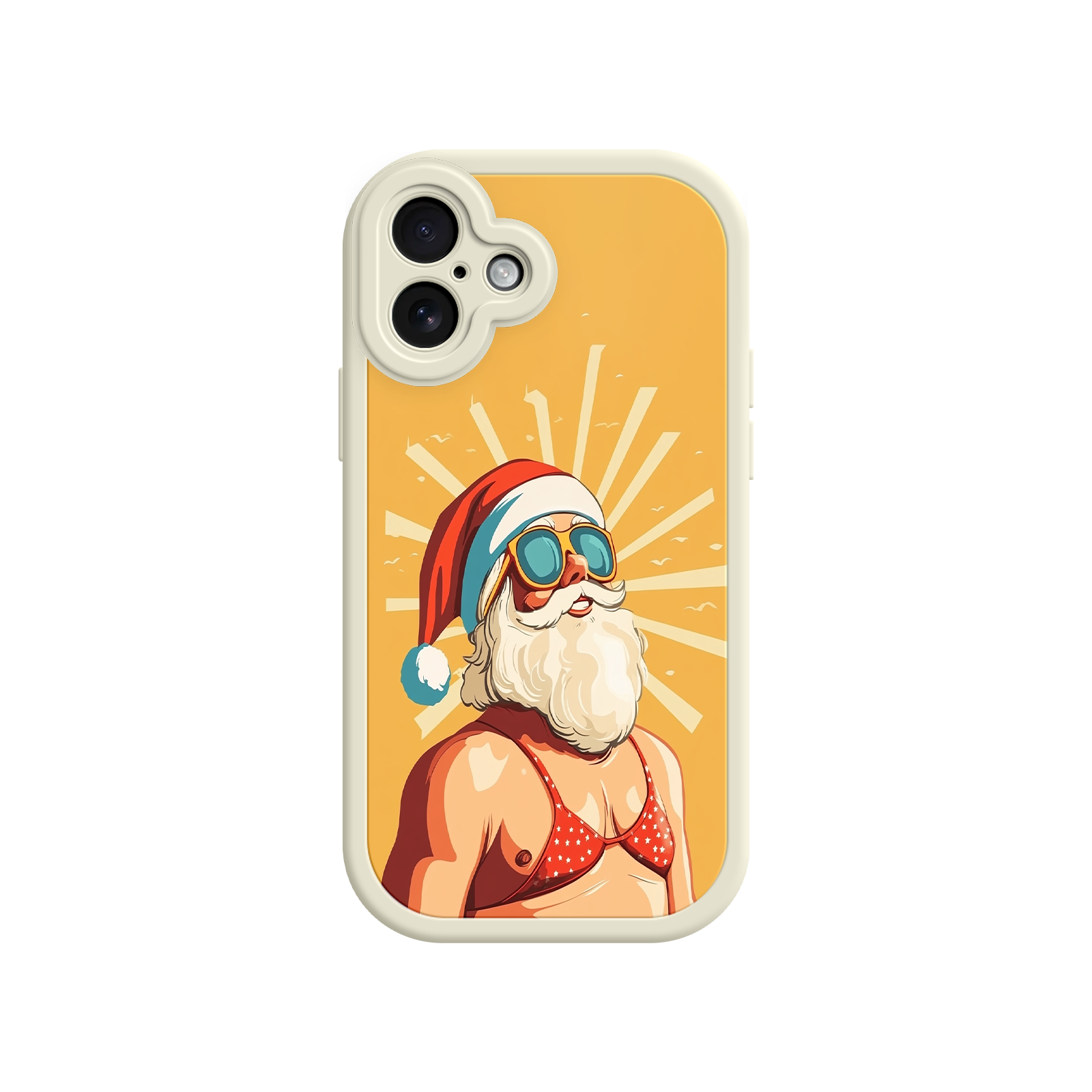 Funny Santa phone case for white elephant gifts