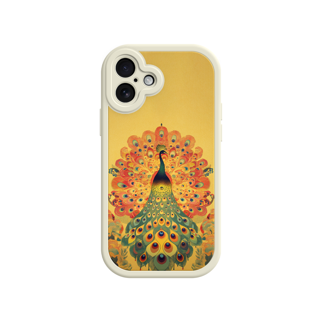 Peacock iPhone Case – Artistic Bird Design with Vibrant Feathers & Boho Style