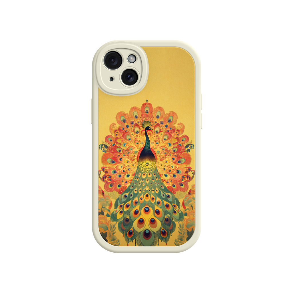 Peacock iPhone Case – Artistic Bird Design with Vibrant Feathers & Boho Style