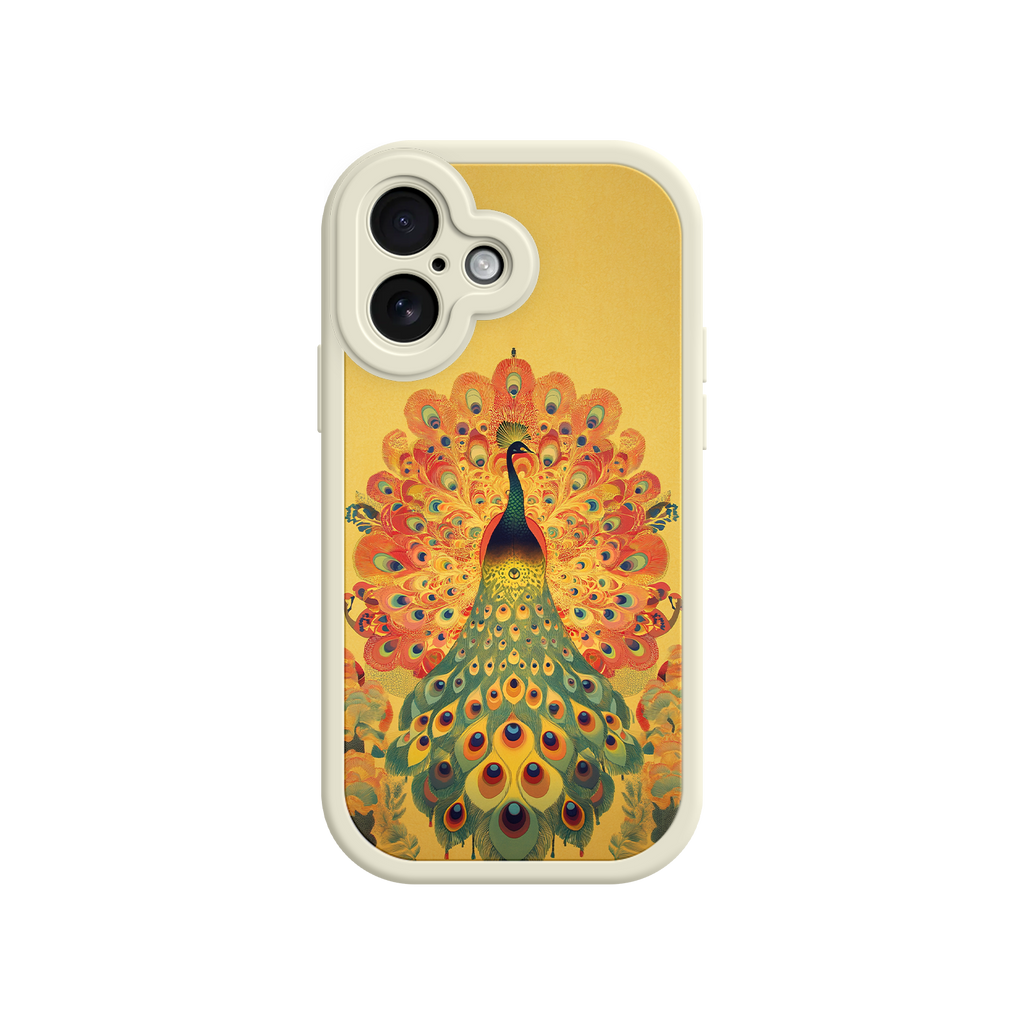 Peacock iPhone Case – Artistic Bird Design with Vibrant Feathers & Boho Style