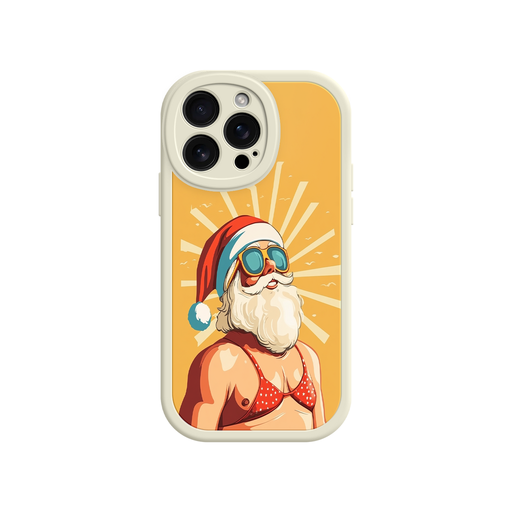 Tropical Santa iPhone case for holiday shoppers