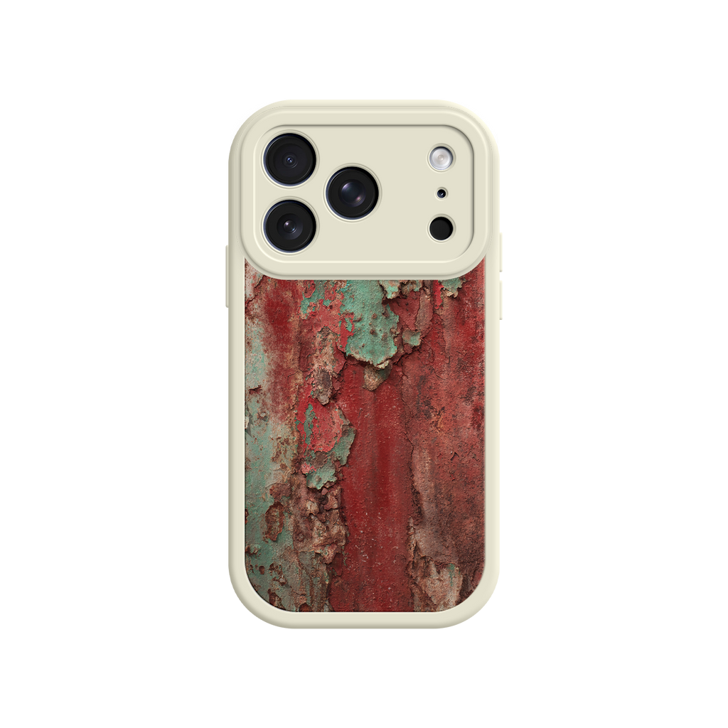 Peeling paint and rust texture phone case for iPhone 14 Pro