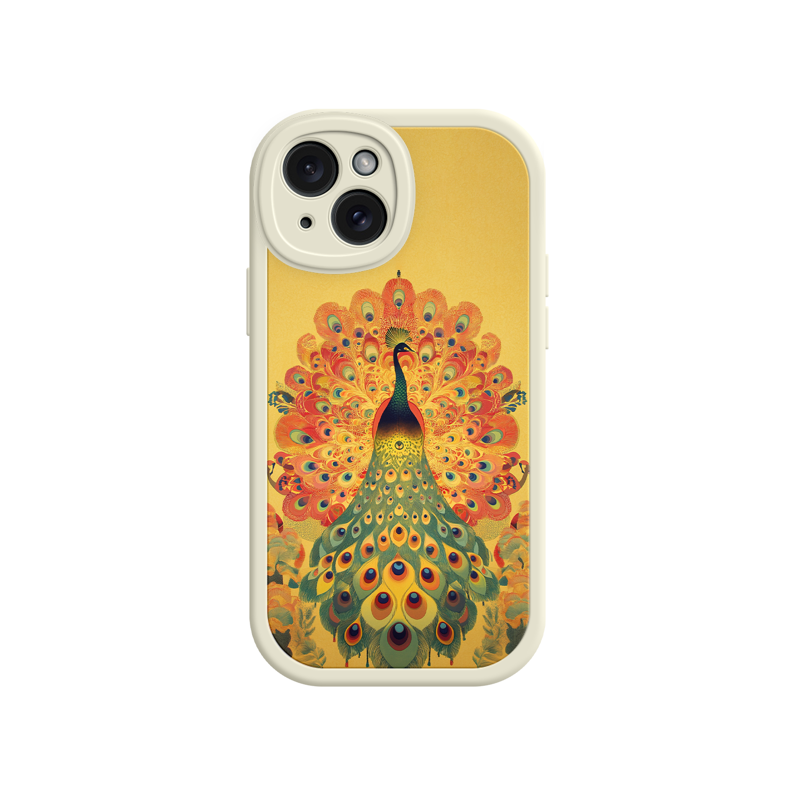 Peacock iPhone Case – Artistic Bird Design with Vibrant Feathers & Boho Style