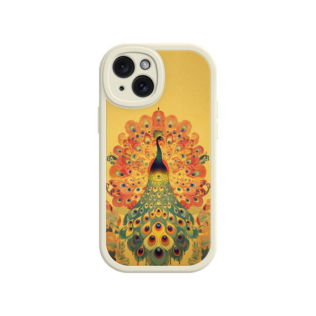 Peacock iPhone Case – Artistic Bird Design with Vibrant Feathers & Boho Style