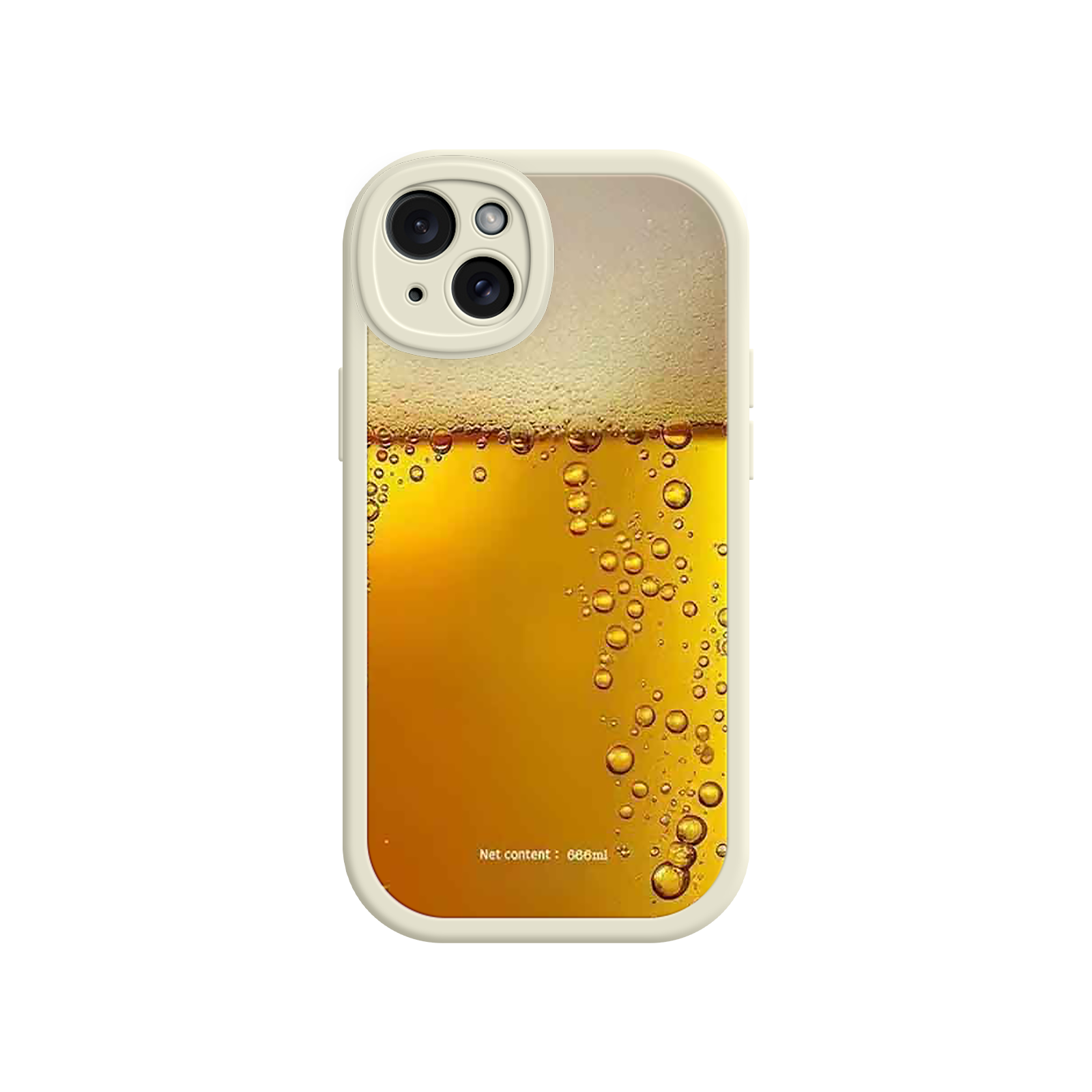 Funny Beer Glass Phone Case – Realistic Foam Design, Novelty Gift for Beer Lovers