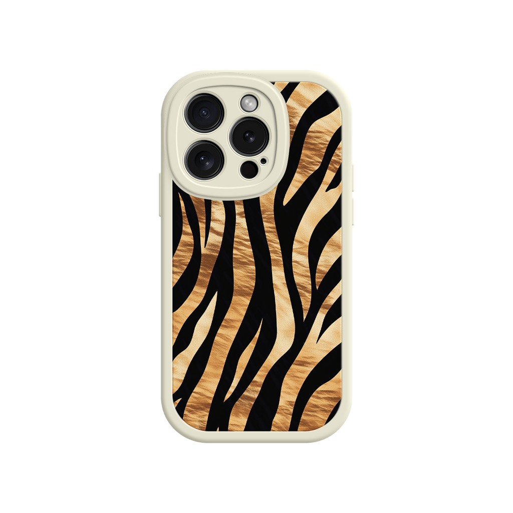 Stylish iPhone case with earthy stripe tones