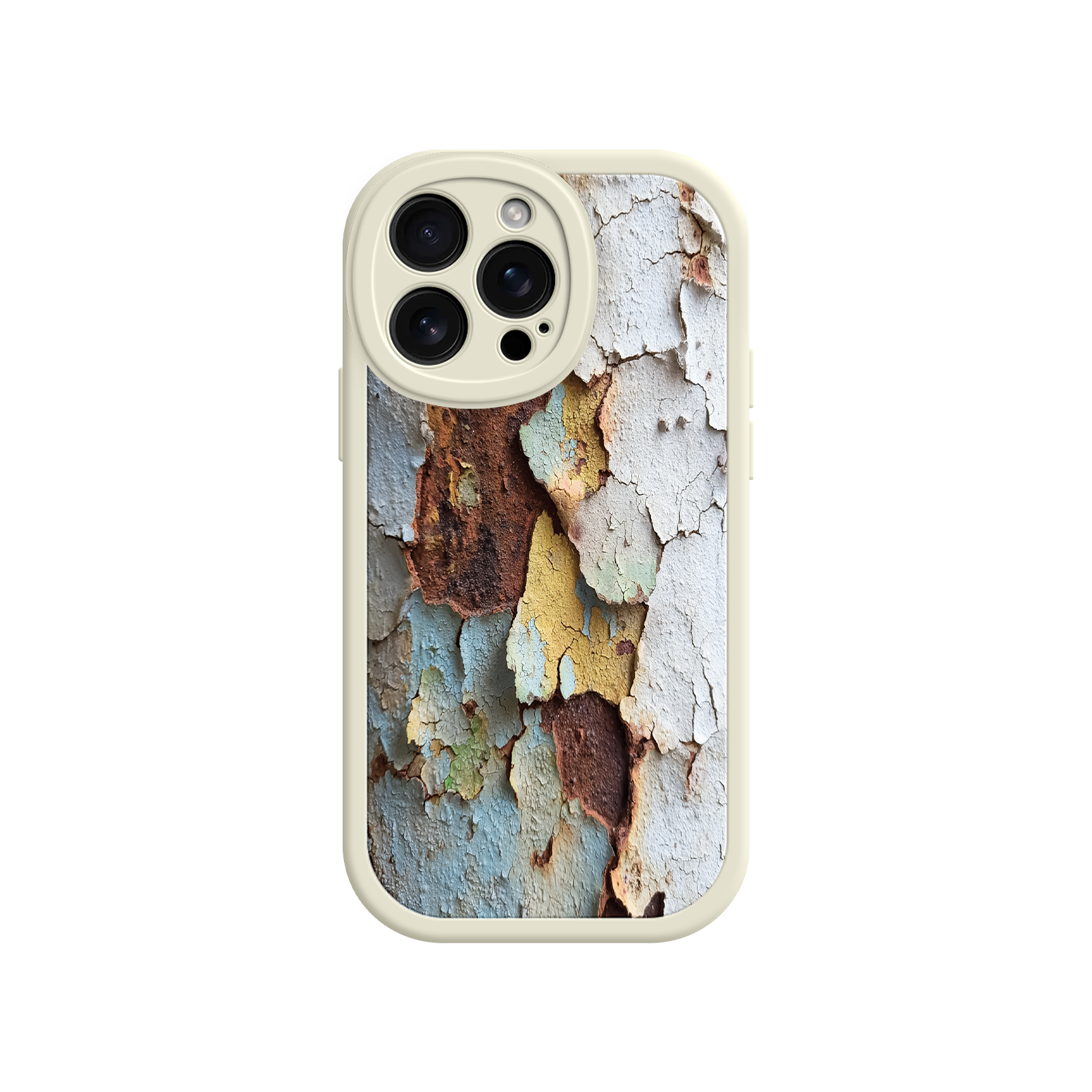 Giftable phone case with rustic paint texture