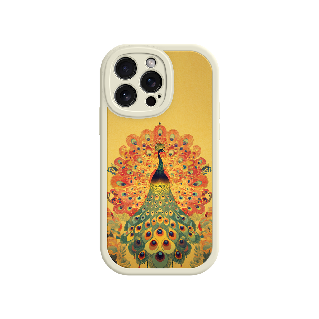Peacock iPhone Case – Artistic Bird Design with Vibrant Feathers & Boho Style