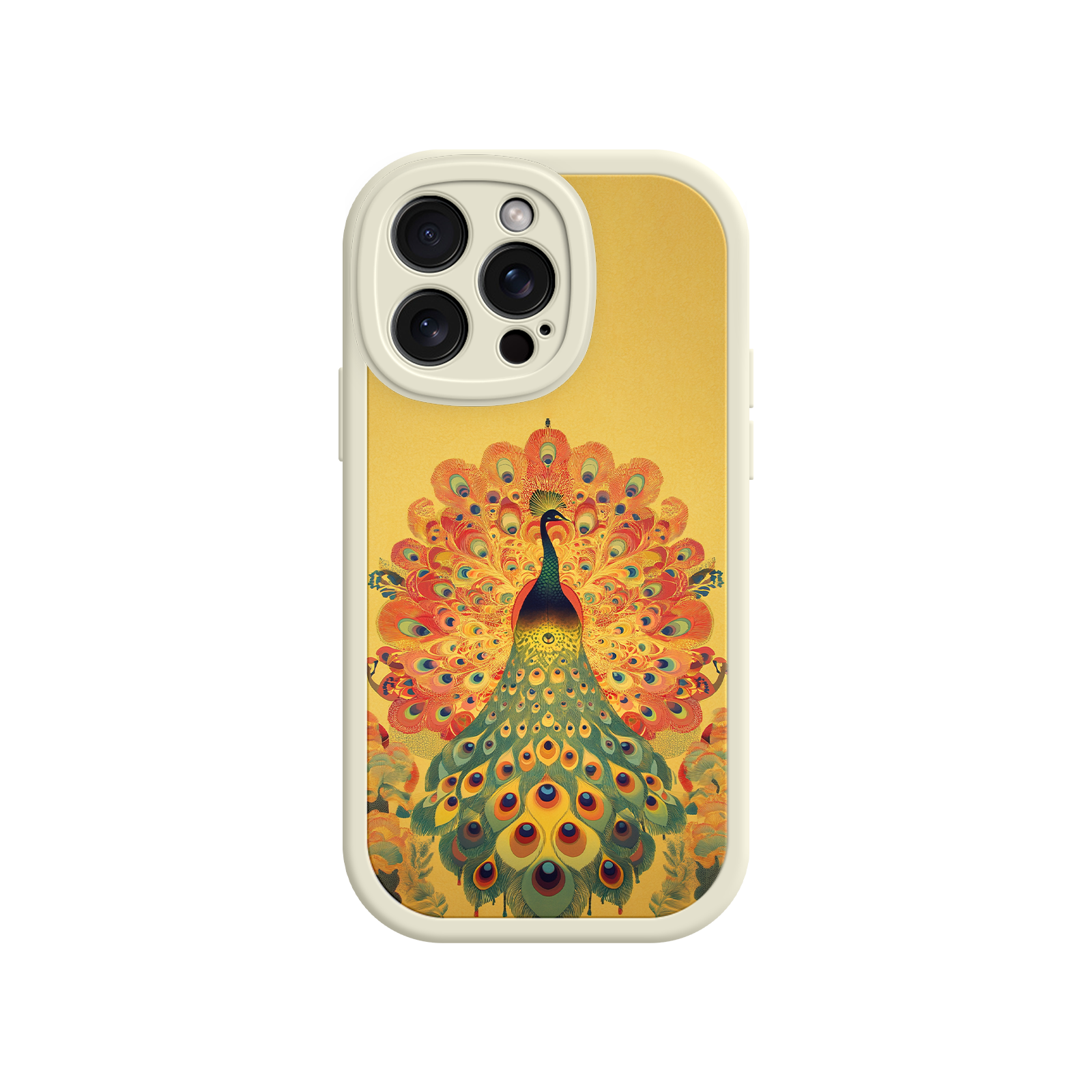 Peacock iPhone Case – Artistic Bird Design with Vibrant Feathers & Boho Style