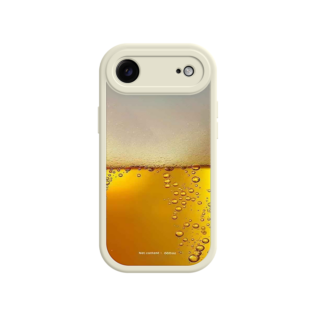 Funny Beer Glass Phone Case – Realistic Foam Design, Novelty Gift for Beer Lovers