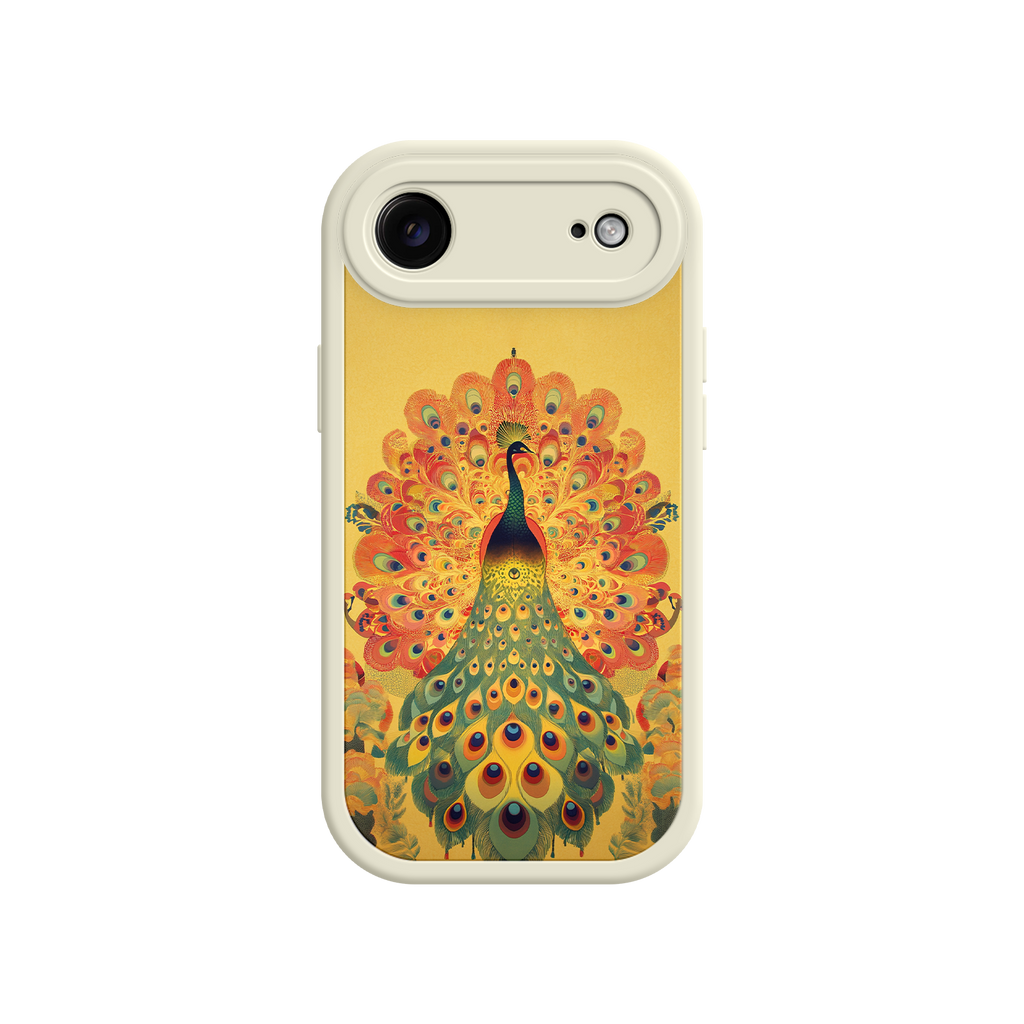 Peacock iPhone Case – Artistic Bird Design with Vibrant Feathers & Boho Style