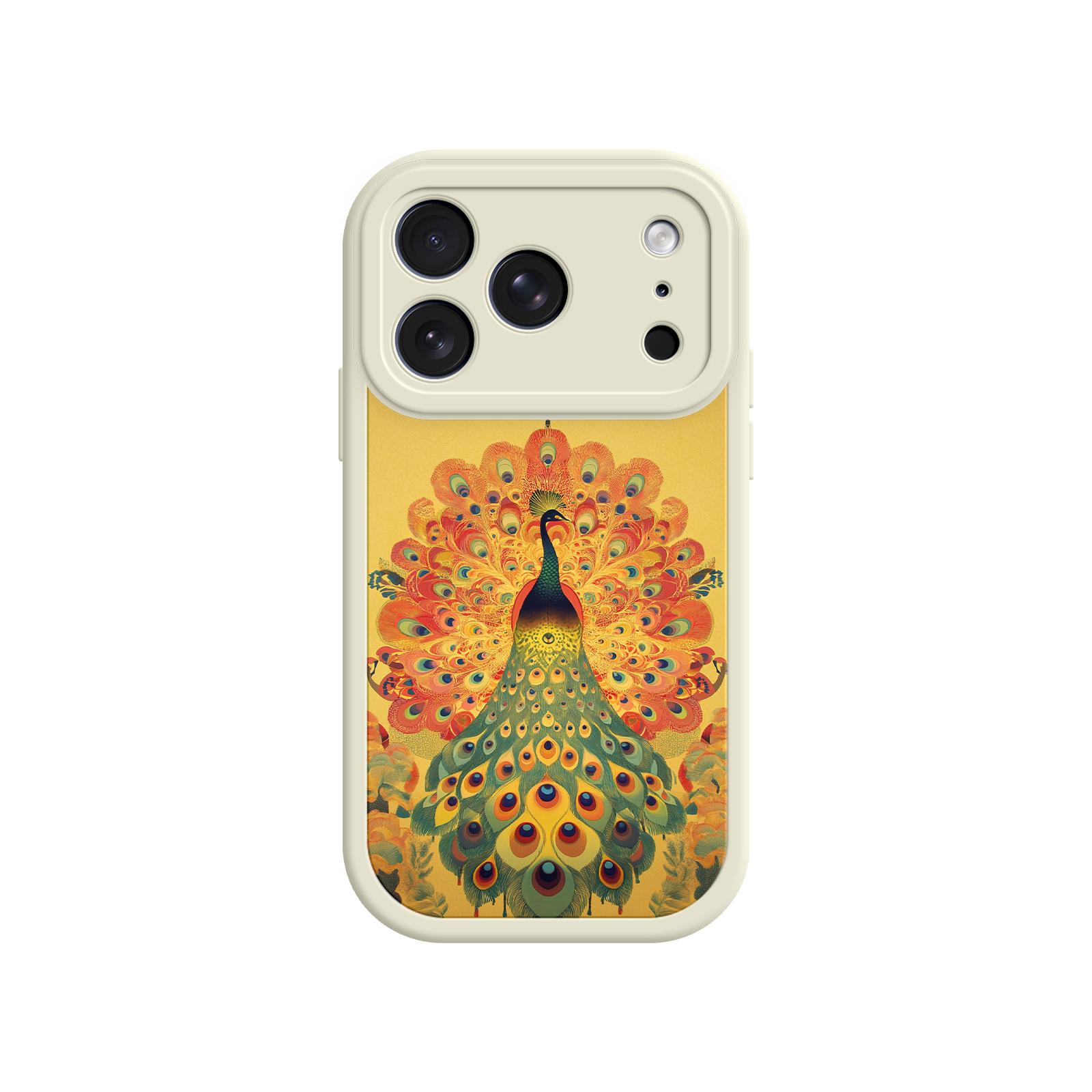 Peacock iPhone Case – Artistic Bird Design with Vibrant Feathers & Boho Style