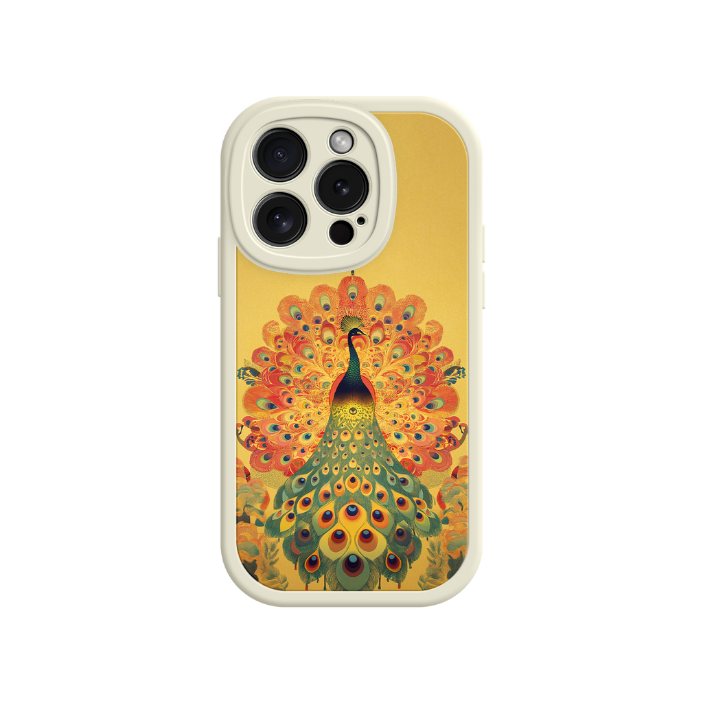 Peacock iPhone Case – Artistic Bird Design with Vibrant Feathers & Boho Style