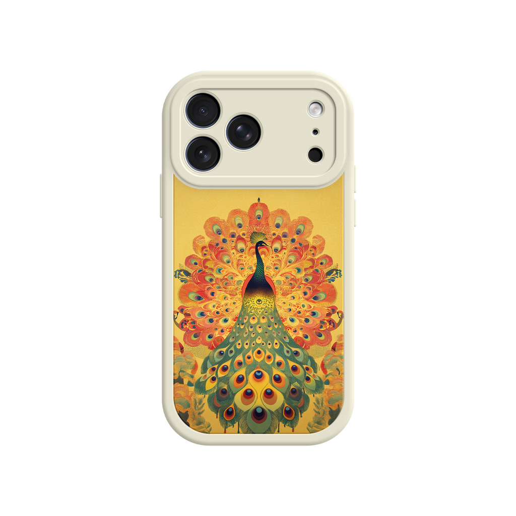 Peacock iPhone Case – Artistic Bird Design with Vibrant Feathers & Boho Style