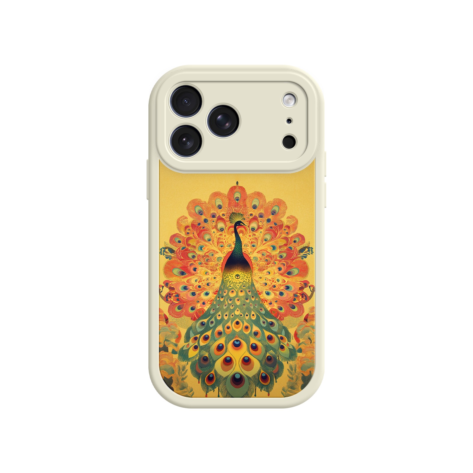 Peacock iPhone Case – Artistic Bird Design with Vibrant Feathers & Boho Style